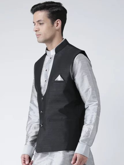 Nehru jacket black 2