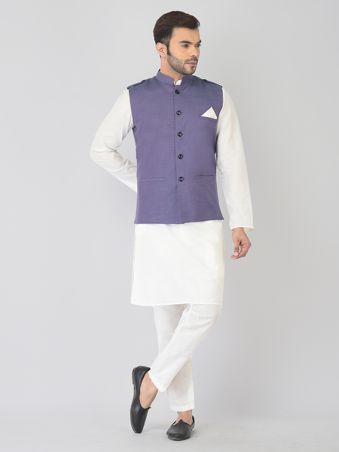 Buy Men Khaki Print Regular Fit Party Nehru Jacket Online  682008  Peter  England